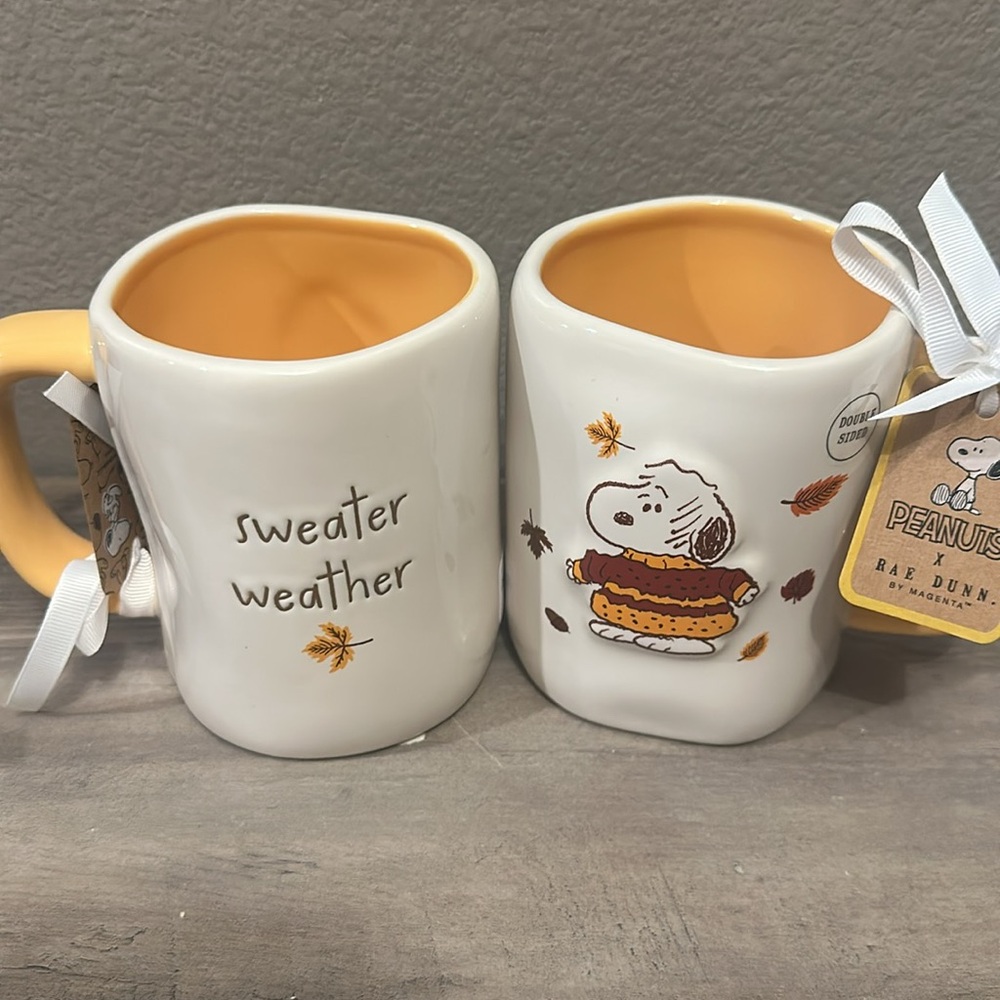 Rae Dunn Peanuts Snoopy Sweater Weather Mug - Picture 2 of 3